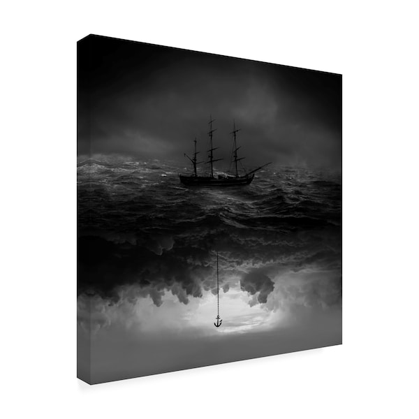 Hadi Malijani 'Anchor' Canvas Art,14x14